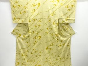 本総絞り　霞に箔散らし模様小紋着物